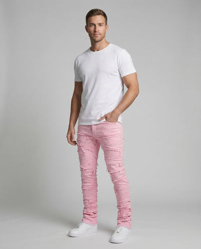 Men's Destroyed Jeans Slim