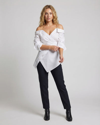 Women Off Shoulder Wrap Blouse