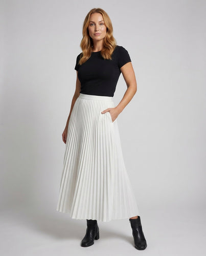 Women's Pleated Skirt Viscose