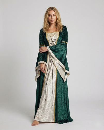 Ladies Renaissance Ball Gown with Lace-up Bodice