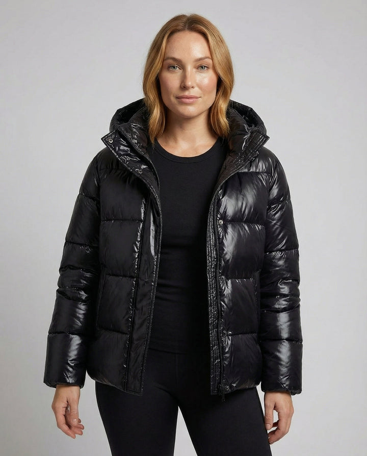 Shiny Puffer Jacket Women | Amarae