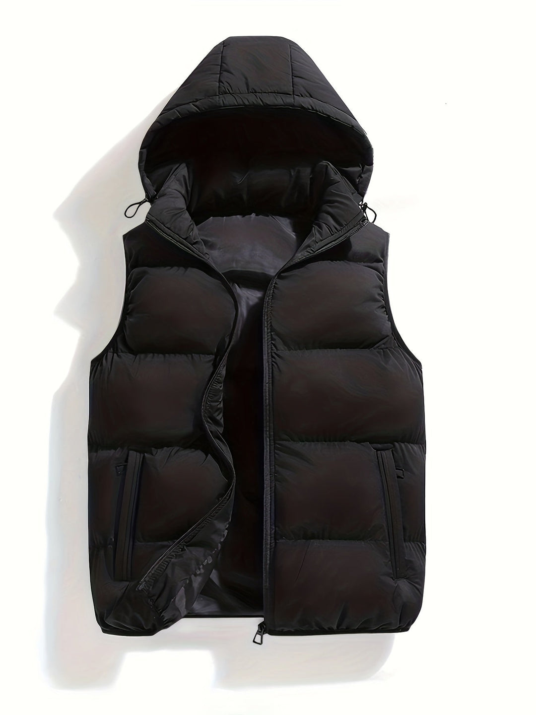 Lune London | Puffer vest for men, with hood, padded - Winter