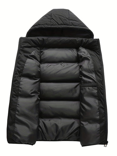 Amarae | Puffer vest for men, with hood, padded - Winter