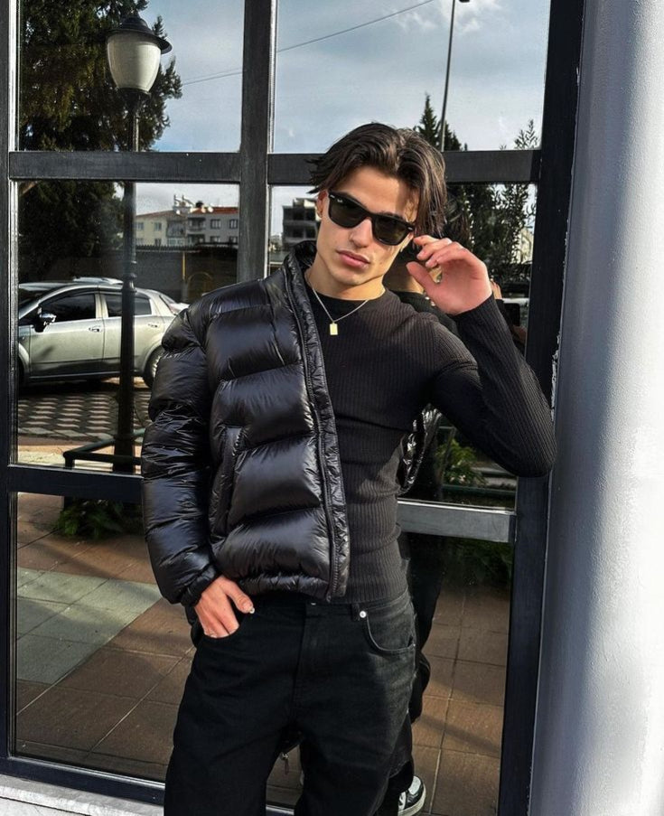 Amarae | Quilted Winter Jacket for Men - With Hood, Sherpa Lining