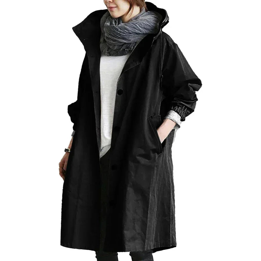 Lune London | oversized parka jacket with hood rain jacket for women