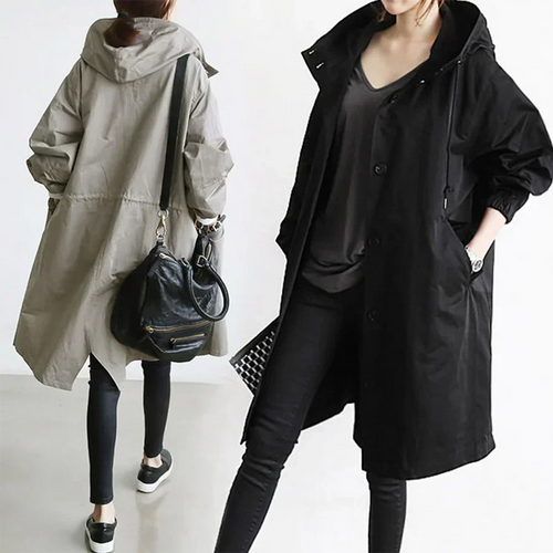 Amarae | oversized parka jacket with hood rain jacket for women