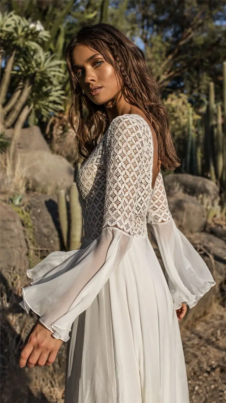 Chic Und Stil | White Dress In Boho Style