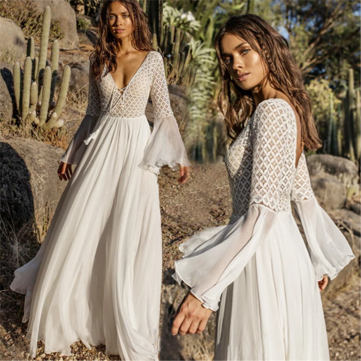 Chic Und Stil | White Dress In Boho Style