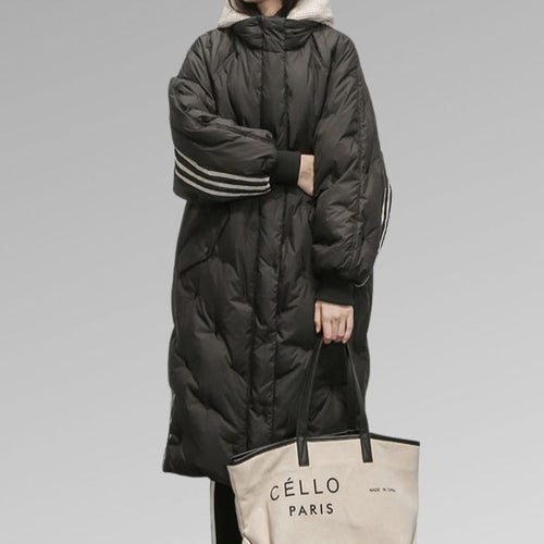 Amarae | Long padded coat for women - Black - Warm and comfortable