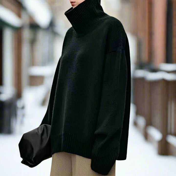 Lune London | Turtleneck Sweater - Knitted Wool Blend - Oversized Fit - Soft and Warm