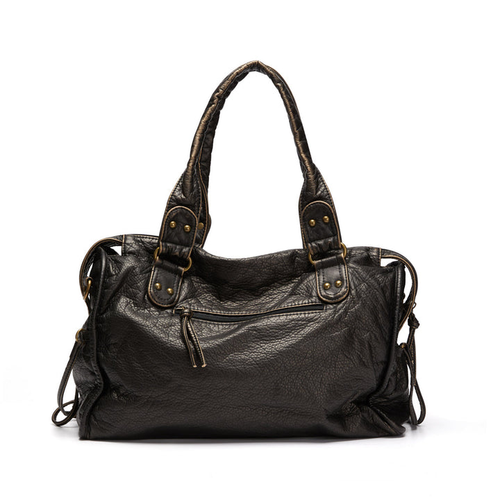 Lune London | Obsidian Luxury Black Leather Handbag