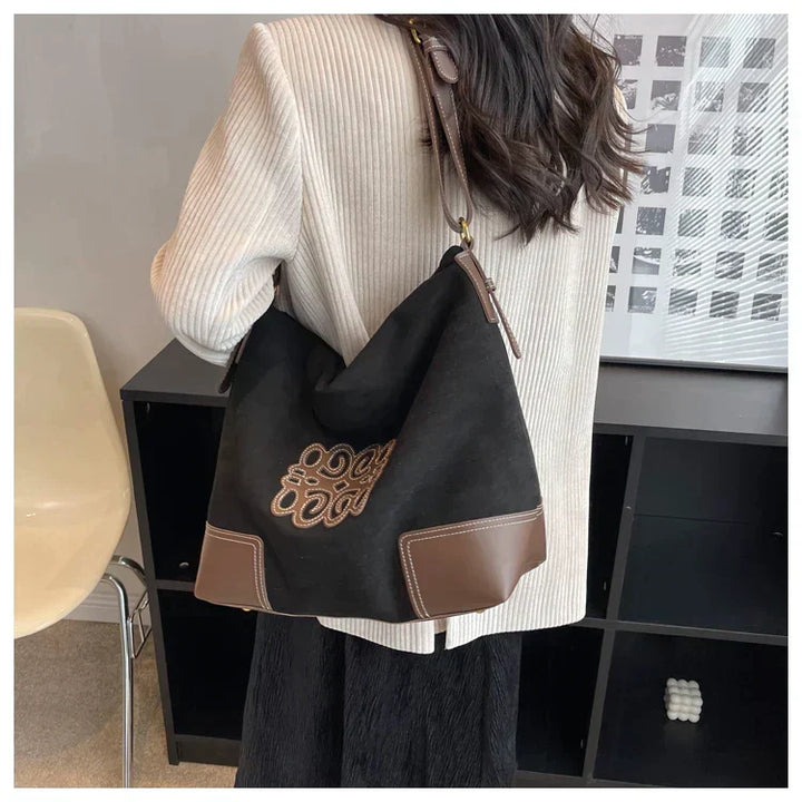 Lune London | Women's Luxury Brand Messenger Bags Retro Brown Crossbody Tote Bags Bucket Clutch Bag Shopping Large Capacity Travel Bag