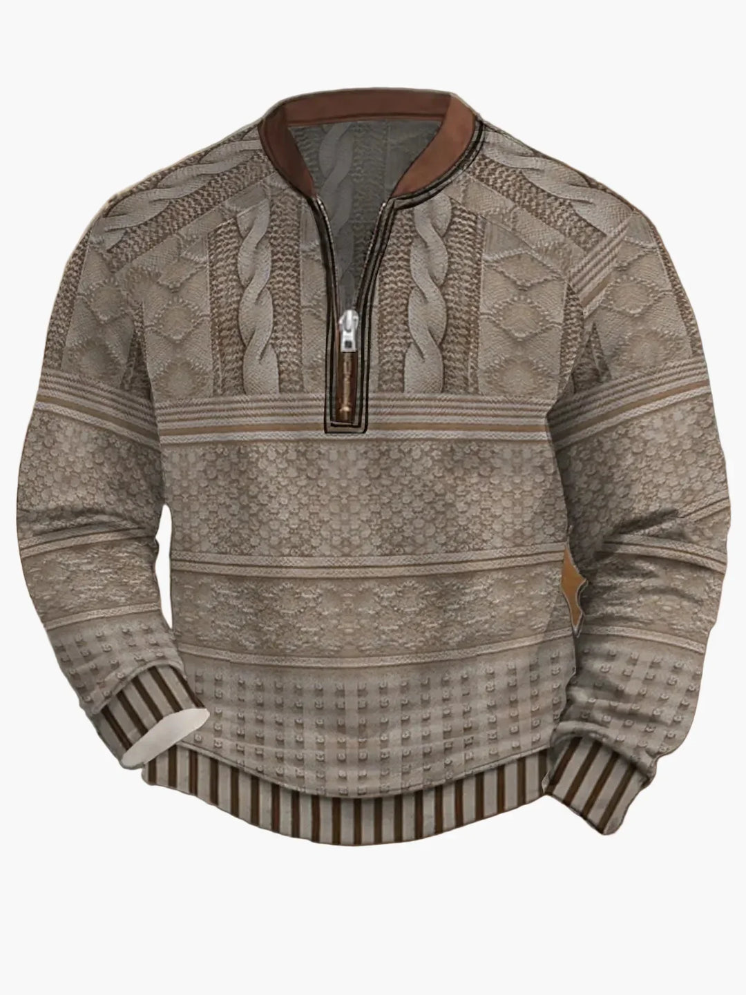 Lune London | Knitted sweater with zipper - Modern casual look for autumn and spring