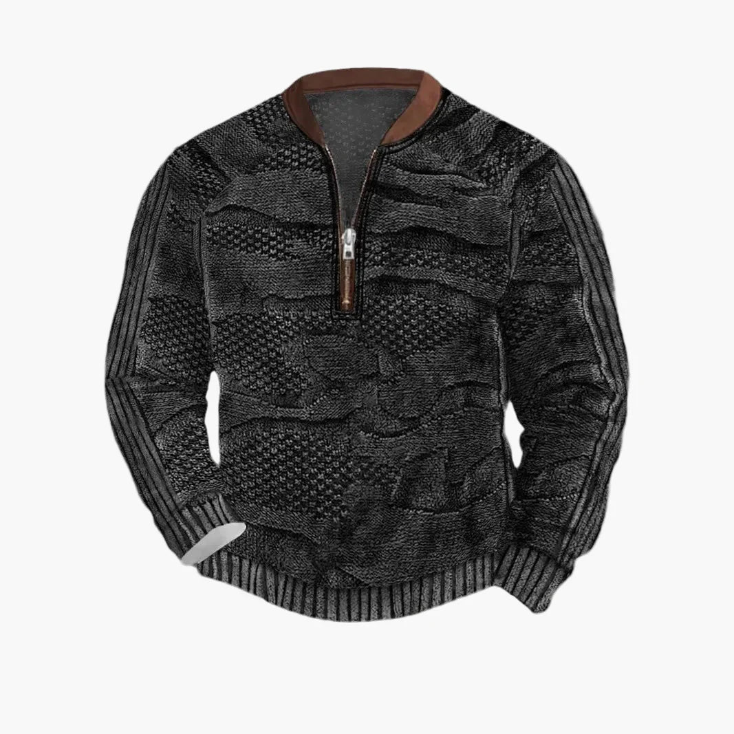 Lune London | Knitted sweater with zipper - Modern casual look for autumn and spring