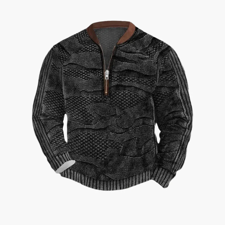 Lune London | Knitted sweater with zipper - Modern casual look for autumn and spring