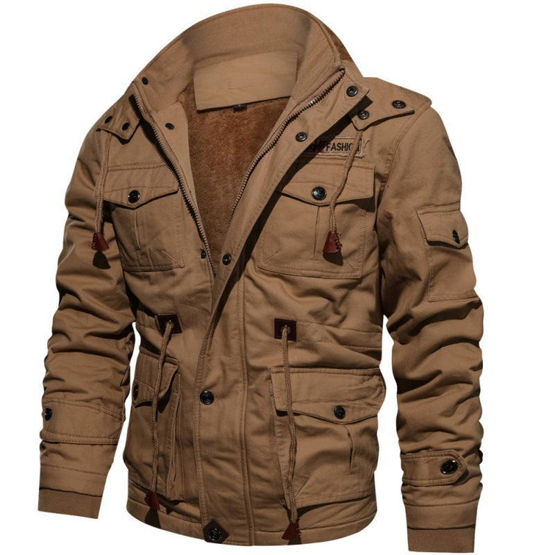 Men's winter jacket made of polyester with stylish design & warming lining | Amarae