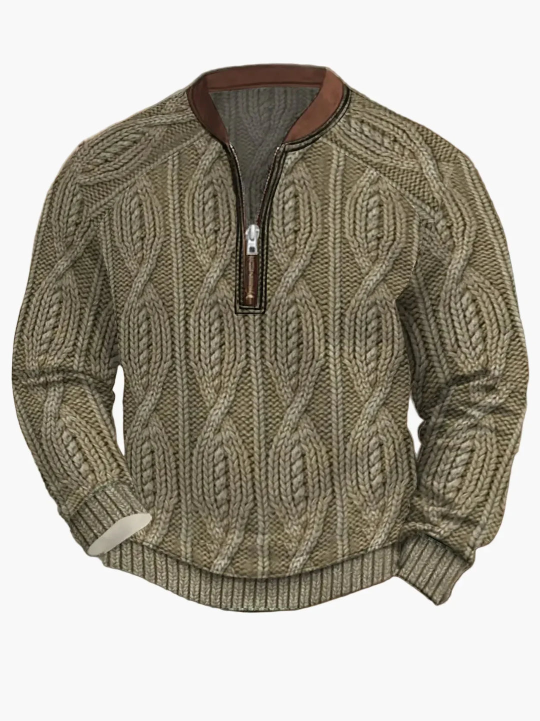 Lune London | Knitted sweater with zipper - Modern casual look for autumn and spring