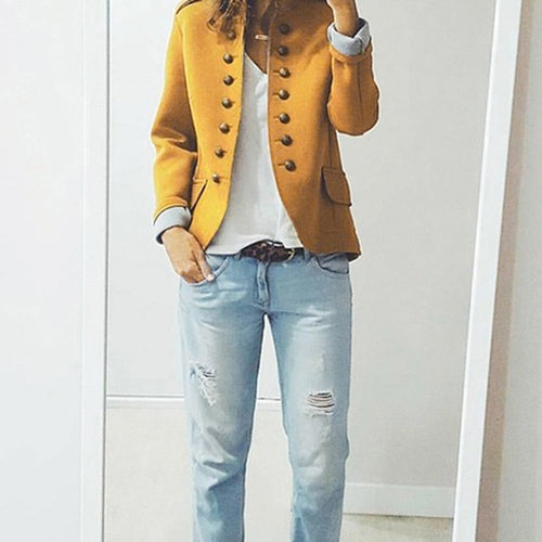 Amarae | Blazer with Modern Buttons for A Slim Trendy Look
