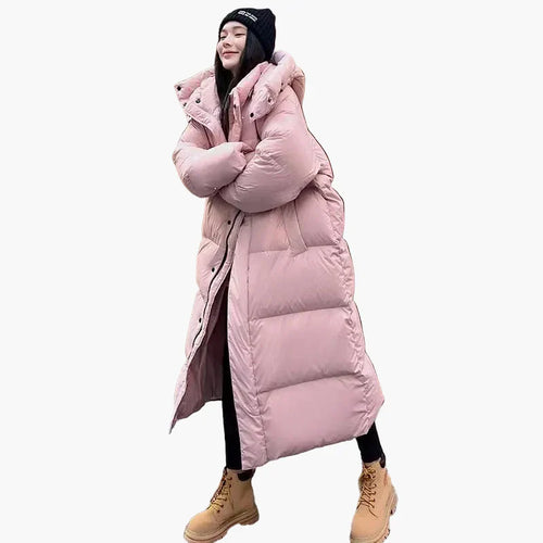 Amarae | Long down winter coat with hood - Casual winter coat for everyday and outdoor activities