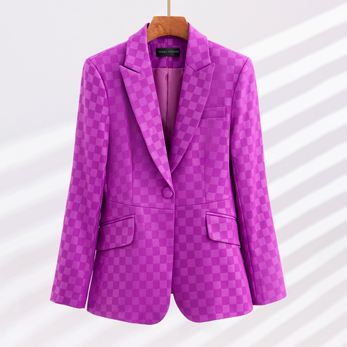 Amarae | Elegant Check Blazer