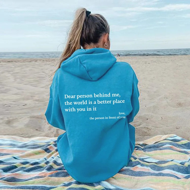 Lune London | Dear Person Behind Me Unisex Hoodie