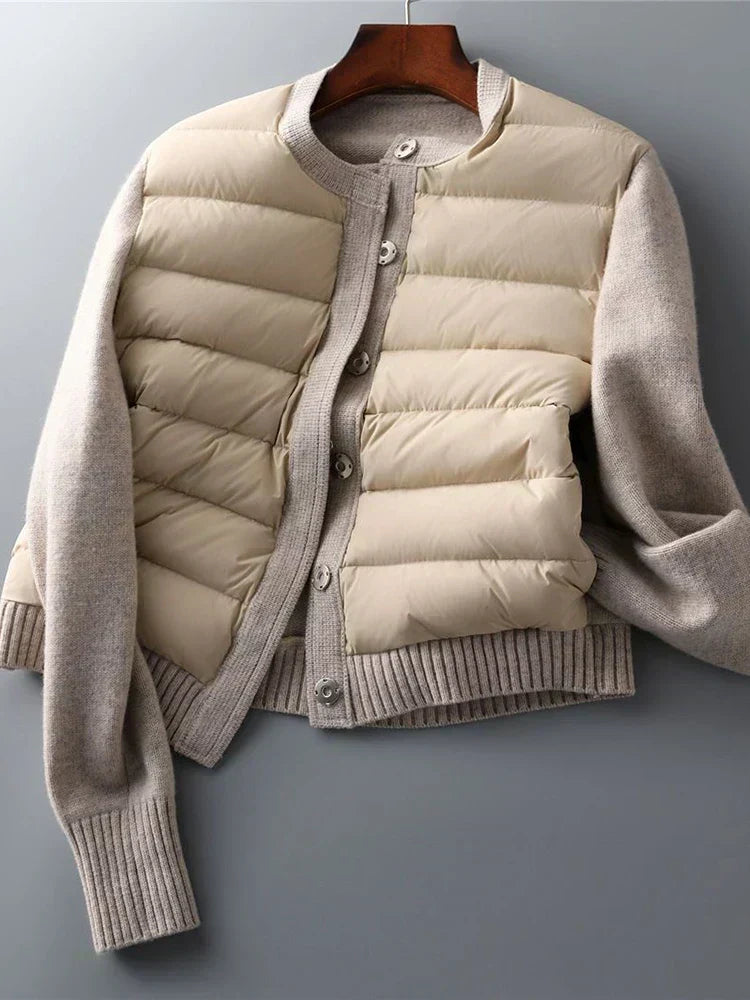 Amarae | Women's Down Jacket - Gray - Warm Winter Coat