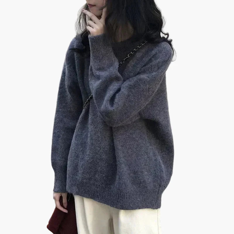 Lune London | Oversized knit sweater retro look leisure autumn winter