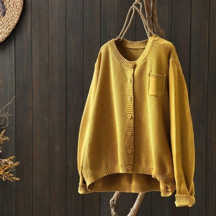 Amarae | Cardigan - Knit - Button Closure - Oversized Fit - Soft and Comfortable