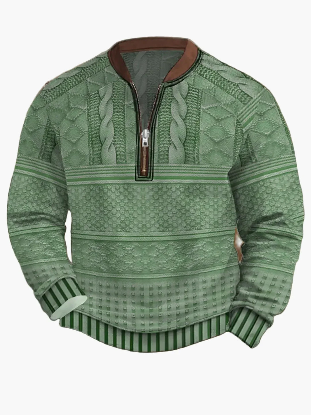 Lune London | Knitted sweater with zipper - Modern casual look for autumn and spring