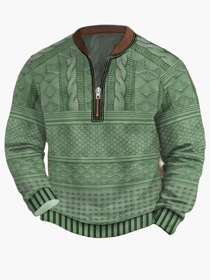 Lune London | Knitted sweater with zipper - Modern casual look for autumn and spring