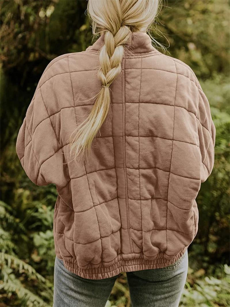 Amarae | Padded jacket - Loose fit - High collar - Zipper - Side pockets