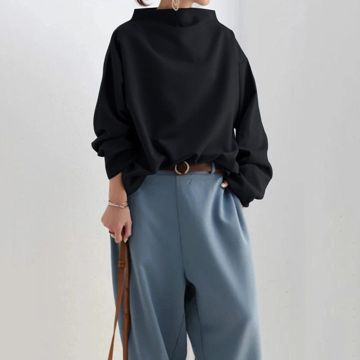 Lune London | Elegant Loose-Fit Turtleneck Blouse