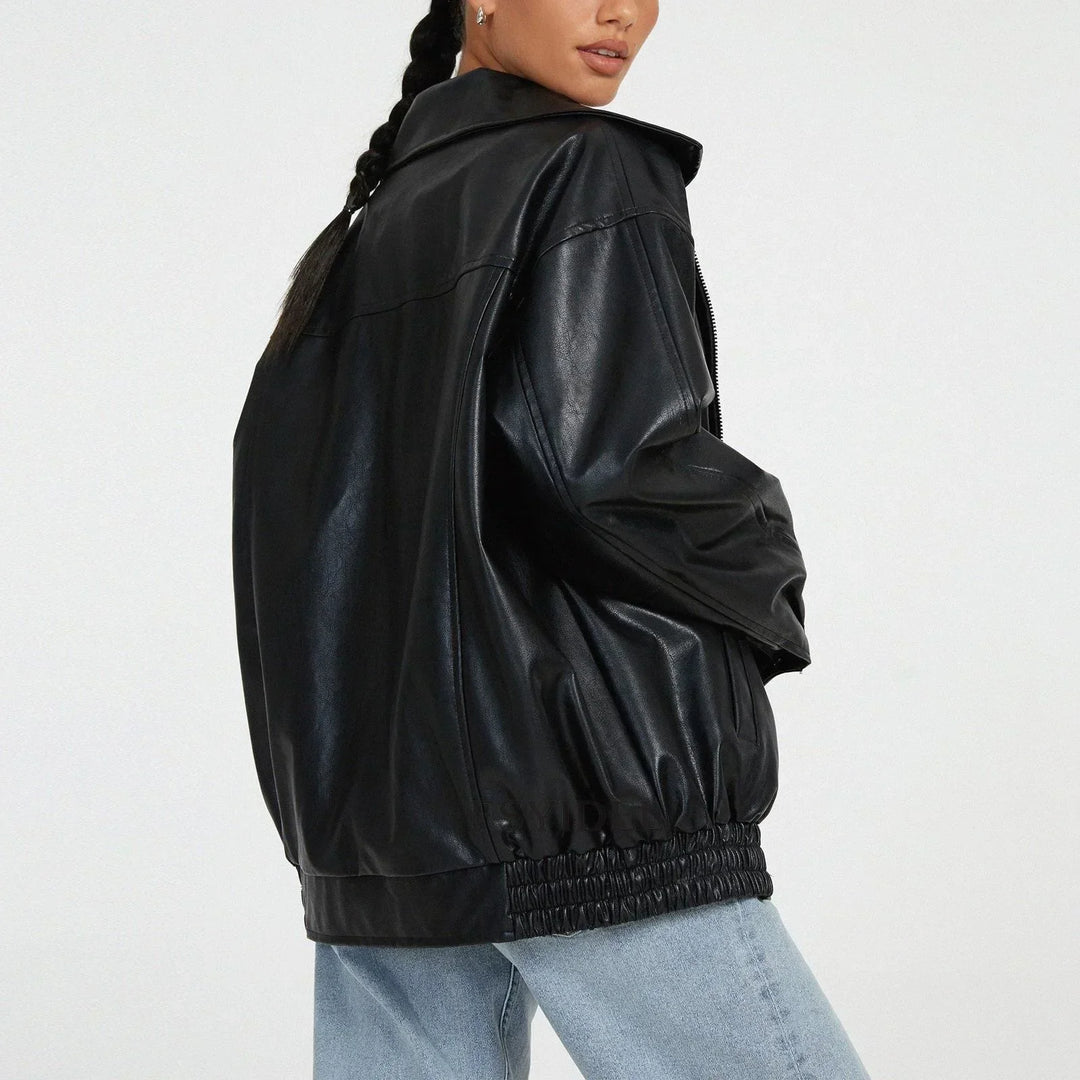 Lune London | Oversized Leather Jacket