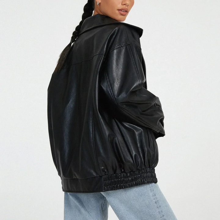 Lune London | Oversized Leather Jacket