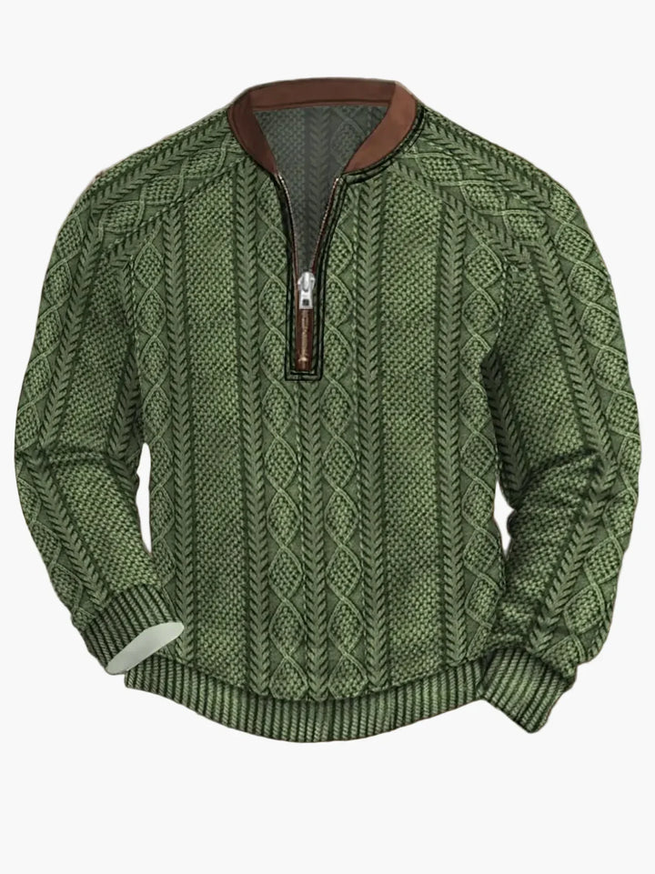 Lune London | Knitted sweater with zipper - Modern casual look for autumn and spring