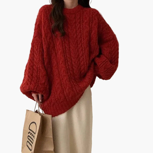 Amarae | Oversized knit pullover in a relaxed Korean style - Comfortable everyday look