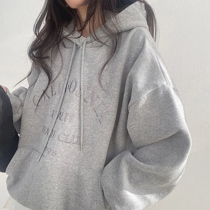 Lune London | Oversized Women's Hoodie With Embroidery