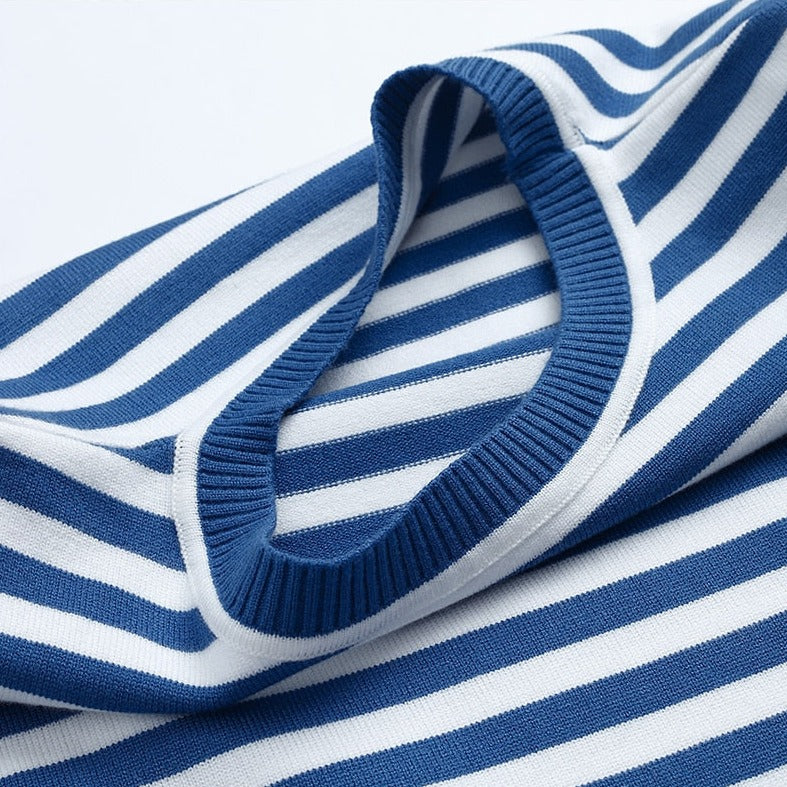 Lune London | Elegant Striped T-Shirt Light Fabric