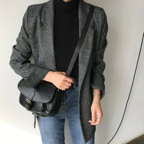 Amarae | Blazer with checkered jacket