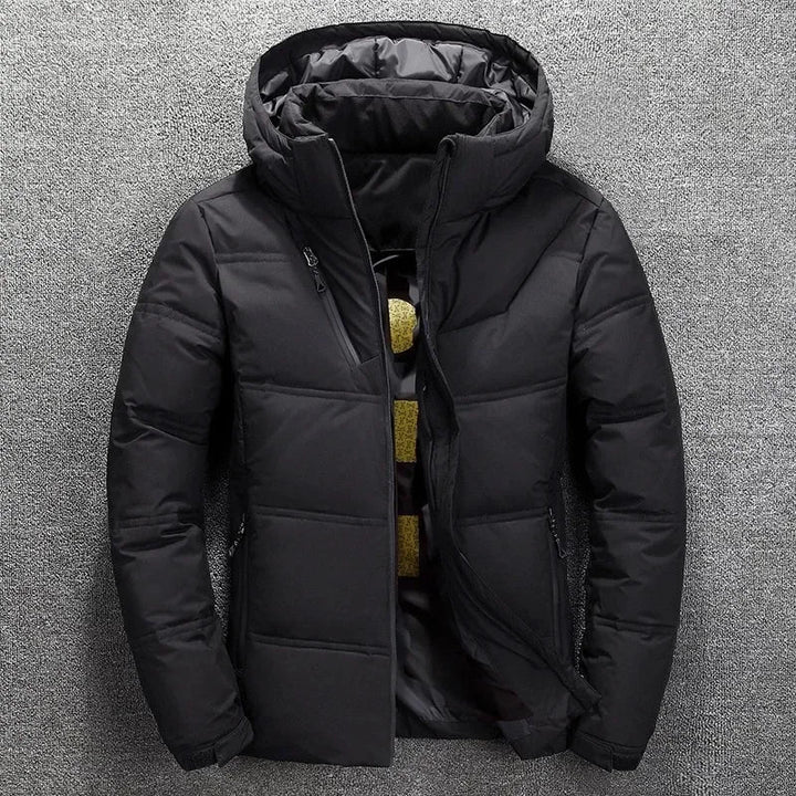 Lune London | Winter down jacket with windproof and removable hood for men