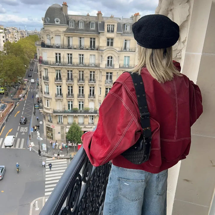 Lune London | Oversized vegan leather jacket - Modern, stylish and animal-friendly