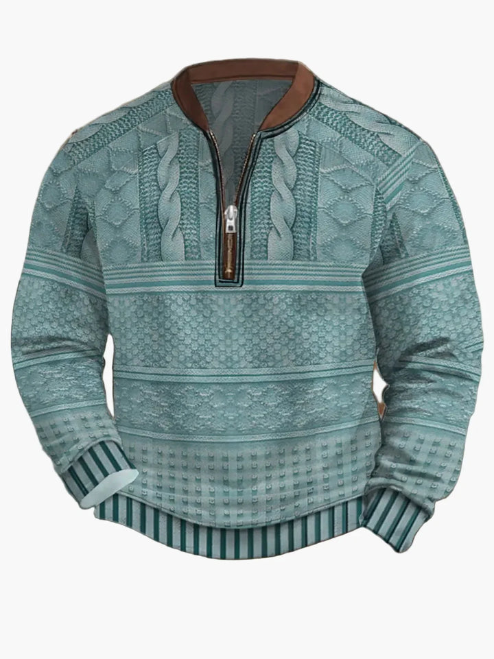 Lune London | Knitted sweater with zipper - Modern casual look for autumn and spring