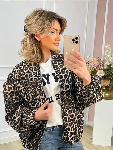 Amarae | Jacket with leopard pattern for women