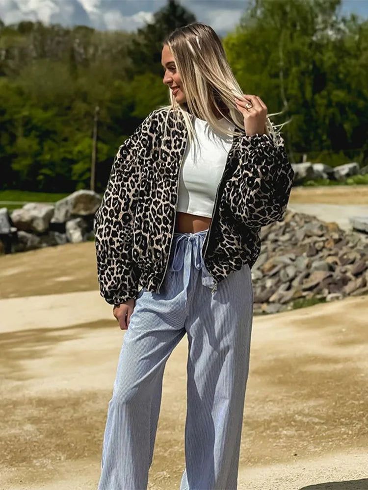 Lune London | Jacket with leopard pattern for women
