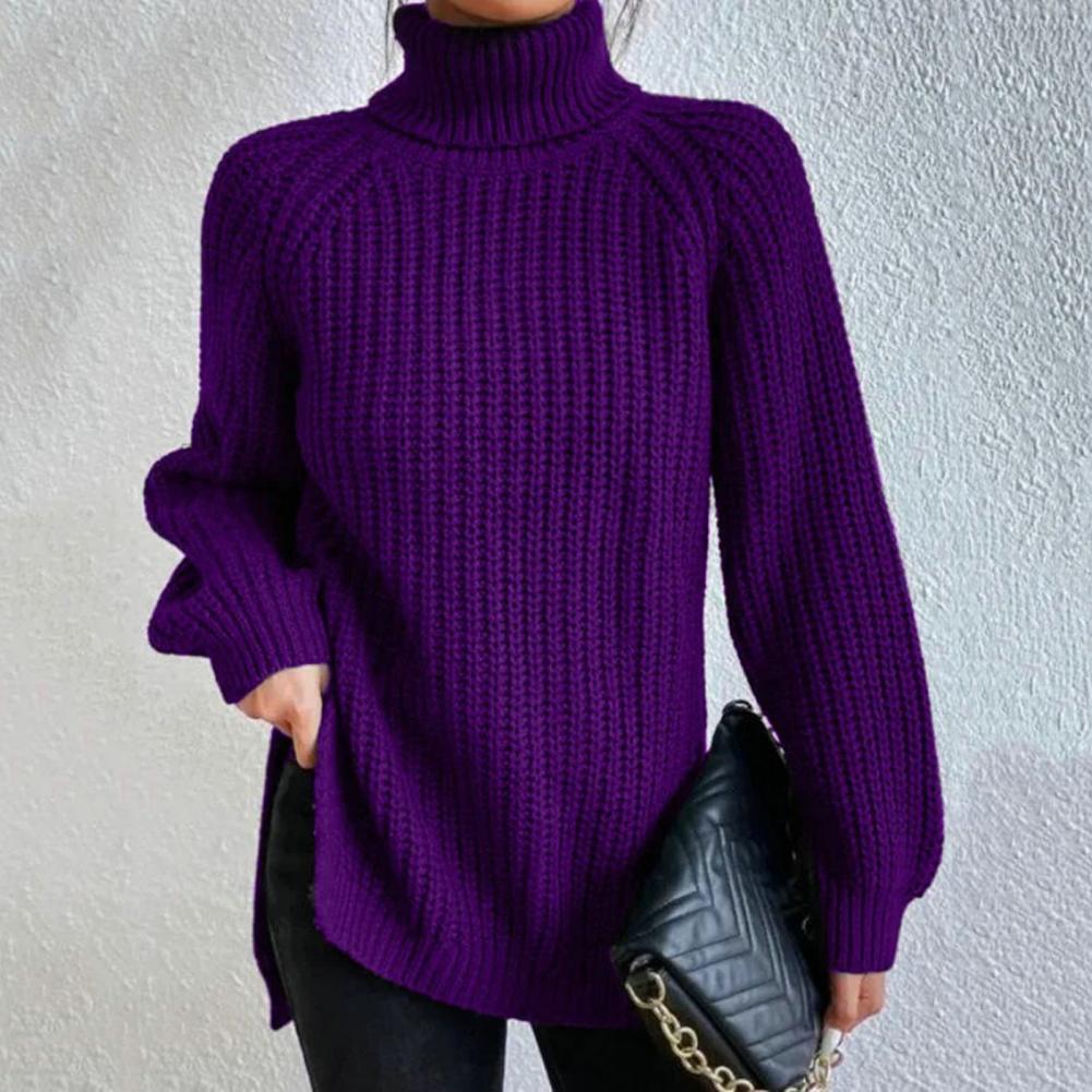 Lune London | Knit Sweater - Turtleneck - Long Sleeves - Oversized Fit - Soft Chunky Knit
