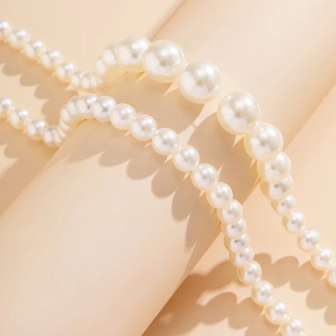 Amarae | Embellished Double Layer Necklaces Set for Women