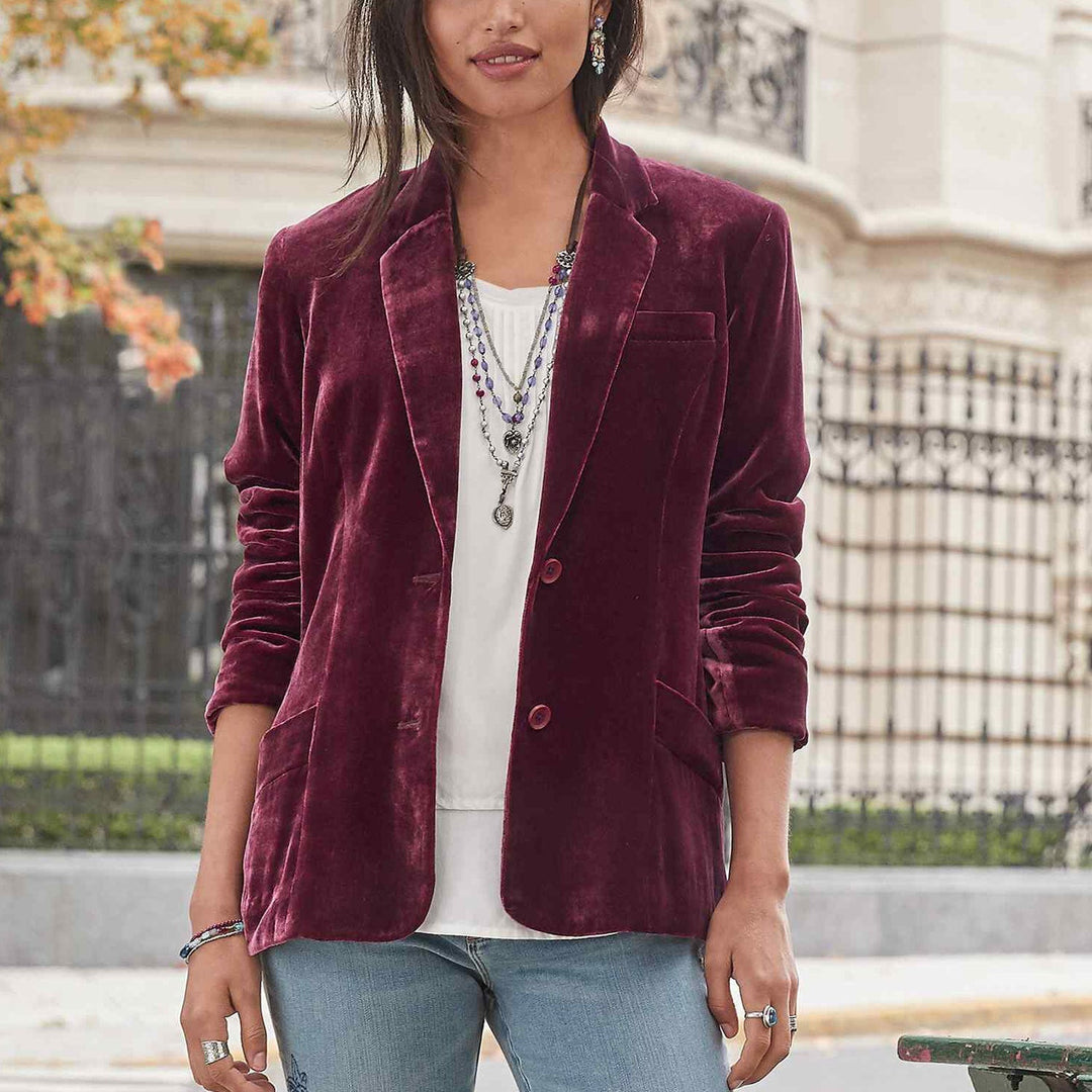 Lune London | Vintage Fashion Blazer Jacket Made Of Velvet