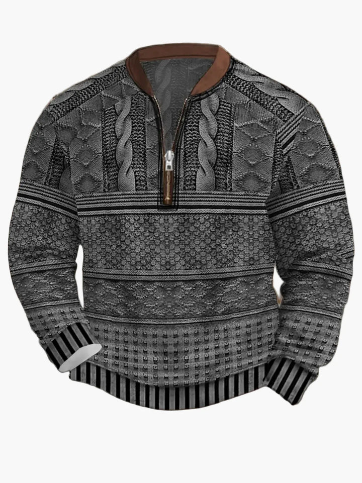 Lune London | Knitted sweater with zipper - Modern casual look for autumn and spring