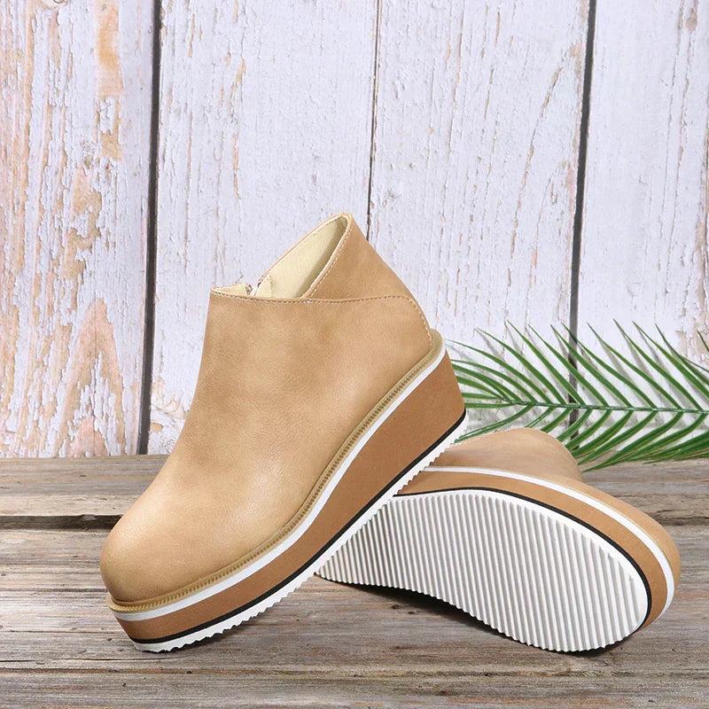 Lune London | Women's ankle boots with platform and side zipper