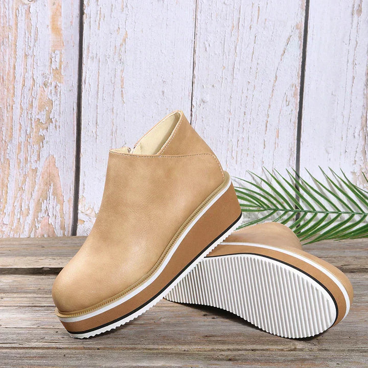 Lune London | Women's ankle boots with platform and side zipper